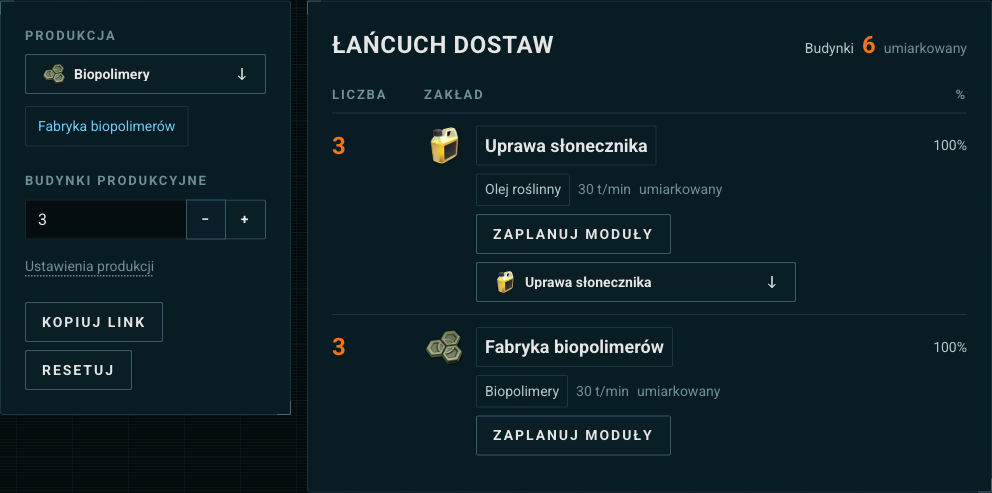 Plan produkcji z dostawcami z wcześniejszych etapów łańcucha